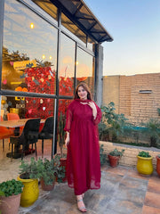 G U L A B 3pc Maxi (Maroon)