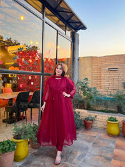 G U L A B 3pc Maxi (Maroon)