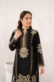 2 PC Royal Lawn Stitched (BLACK)