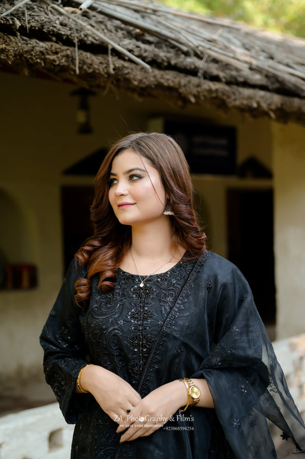 Black-bari Rangeen libas embroidery dress ⚡