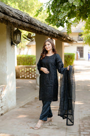 Black-bari Rangeen libas embroidery dress ⚡